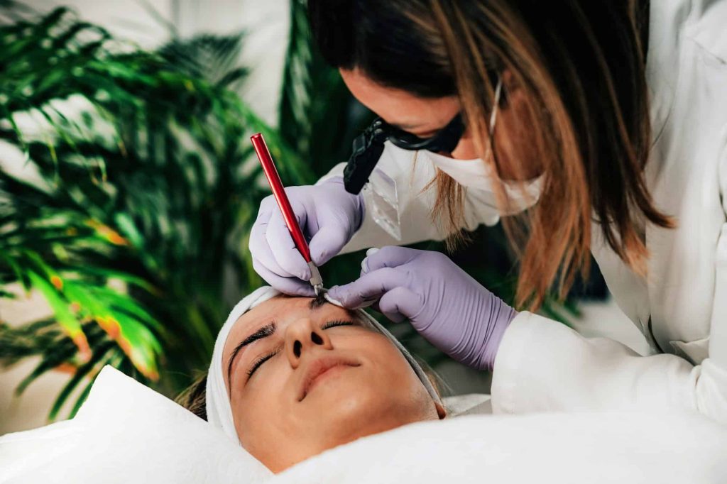 Professional Microblading of Eyebrows