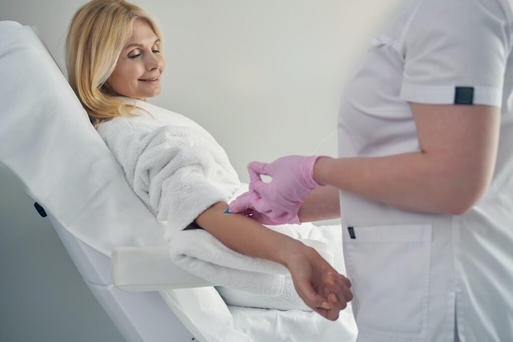 Cannulation procedure performed for strengthening immune system