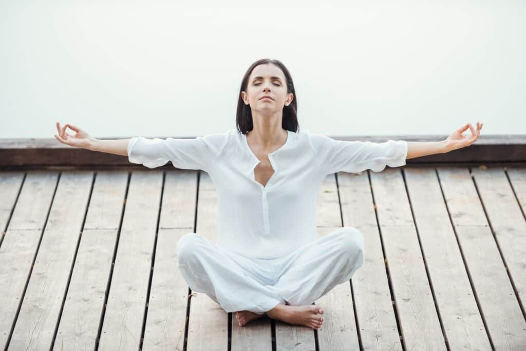 Finding peace and balance.
