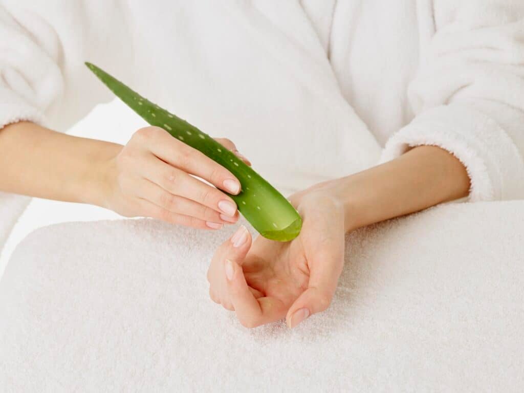 Aloe vera er en god stimulant for å oppnå glød i huden.