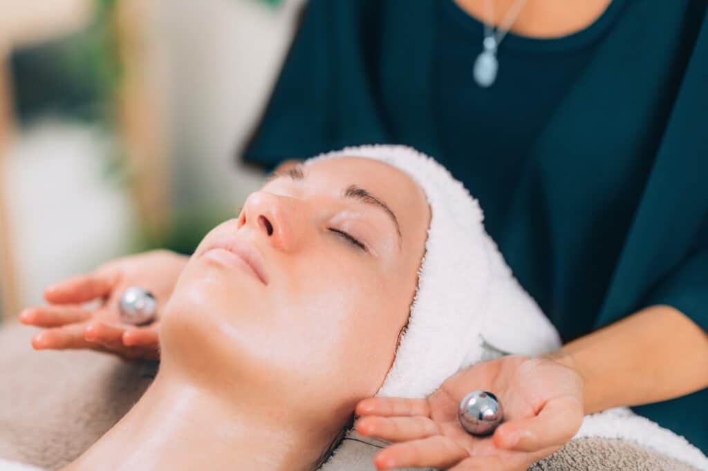 Face Lymphatic Drainage with Chinese Meditation Balls