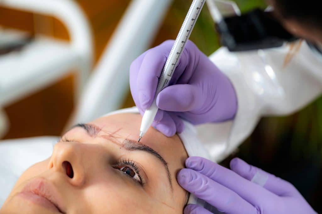 Professional Microblading of Eyebrows